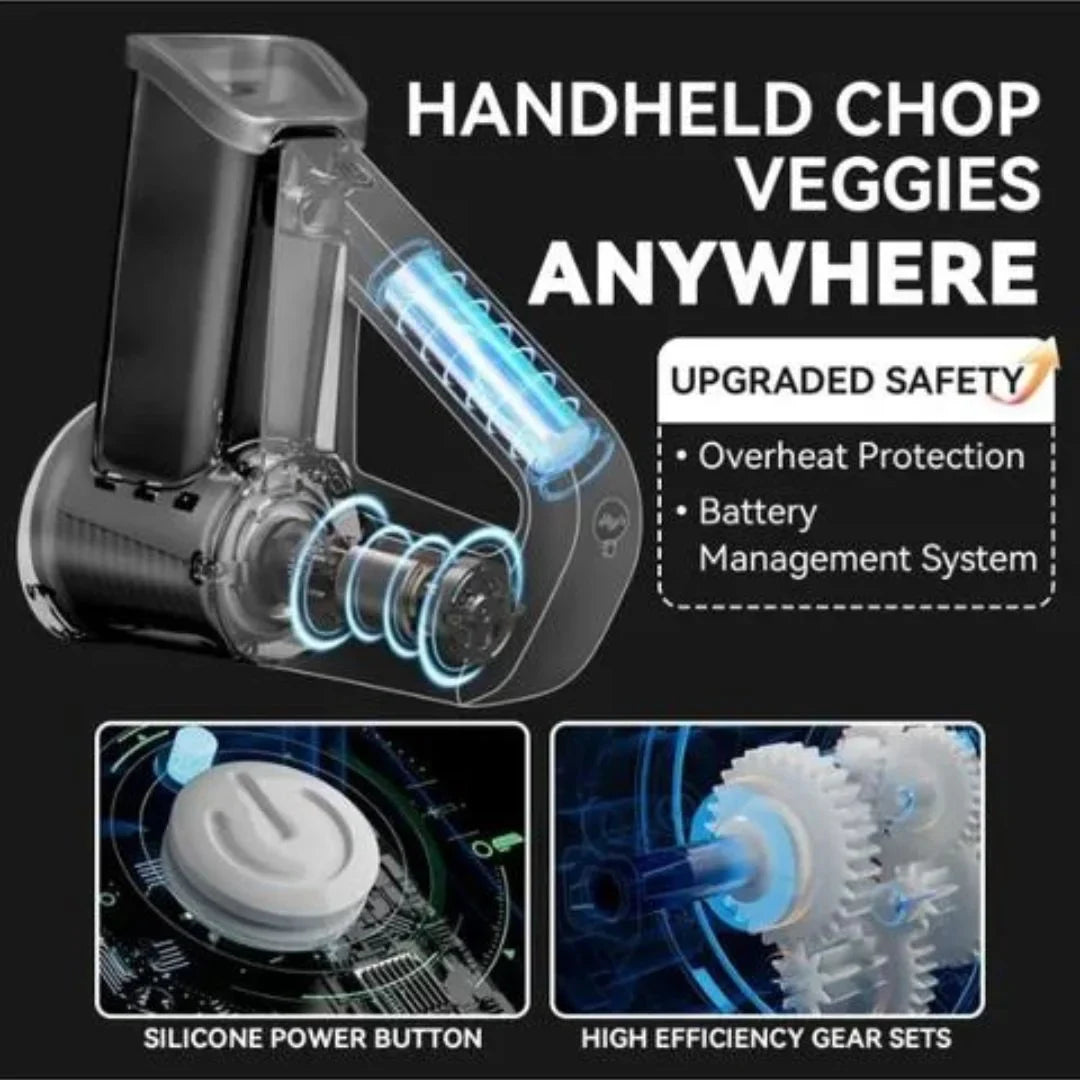 Multi-Functional Electric Handheld Food Chopper